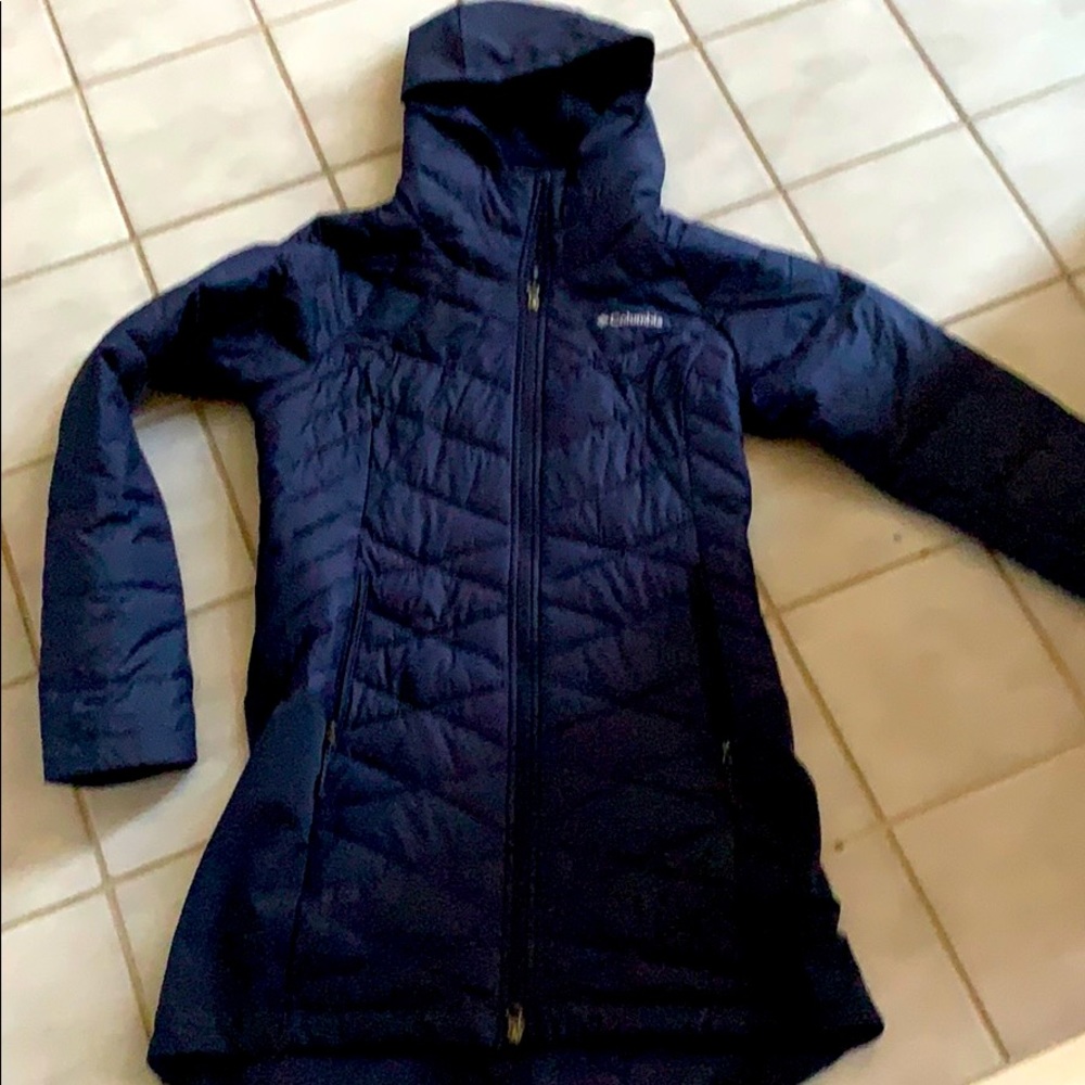 Gorgeous navy Columbia on the heat Parka NWOT